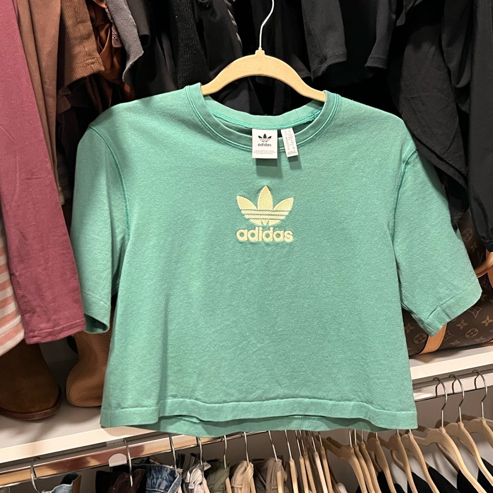 Adidas Apple Green Logo Tee